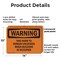 Signmission This Door To Remain Unlocked When Building, 14 in W x Rectangle, Plastic OS-2PACK-WS-P-1014-L-12426 - alternate 4